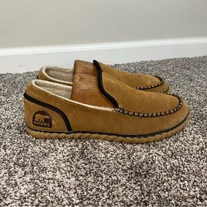 Sorel Dude‎ Moc Slipper Tan Moccasin Mens Size 9 Slip on Loafer
